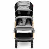 Luxury Foldable Baby Stroller with Canopy & Storage Basket