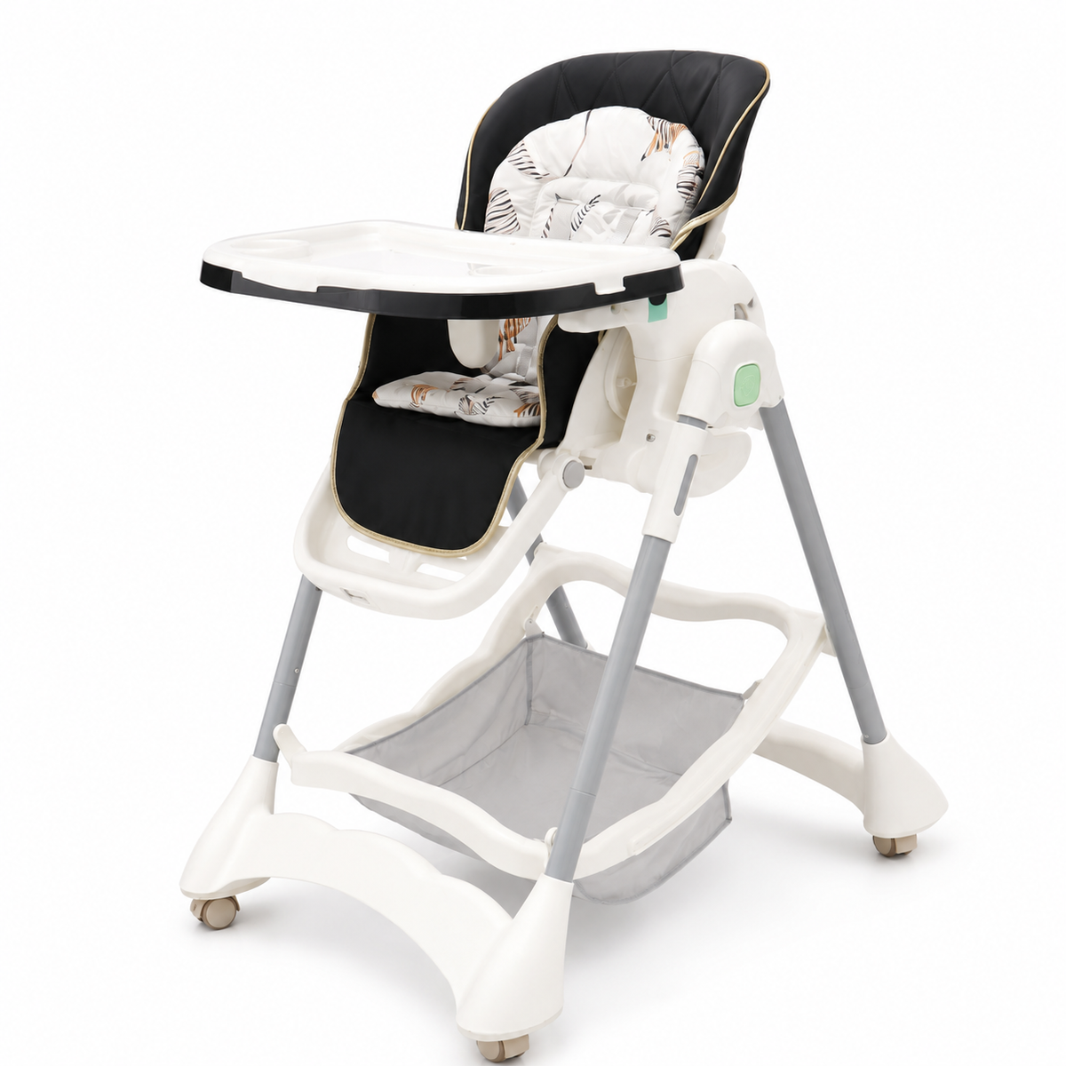 Kidilo Premium Baby High Chair Black & Gold