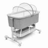 Baby Bedside Sleeper Bassinet Grey | Portable Crib