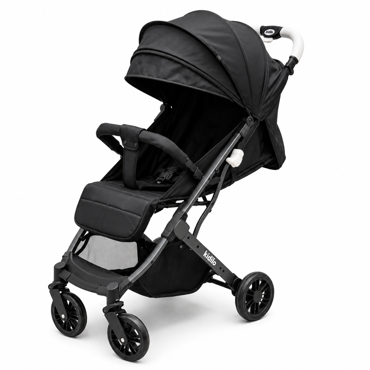 Foldable Baby Stroller Black