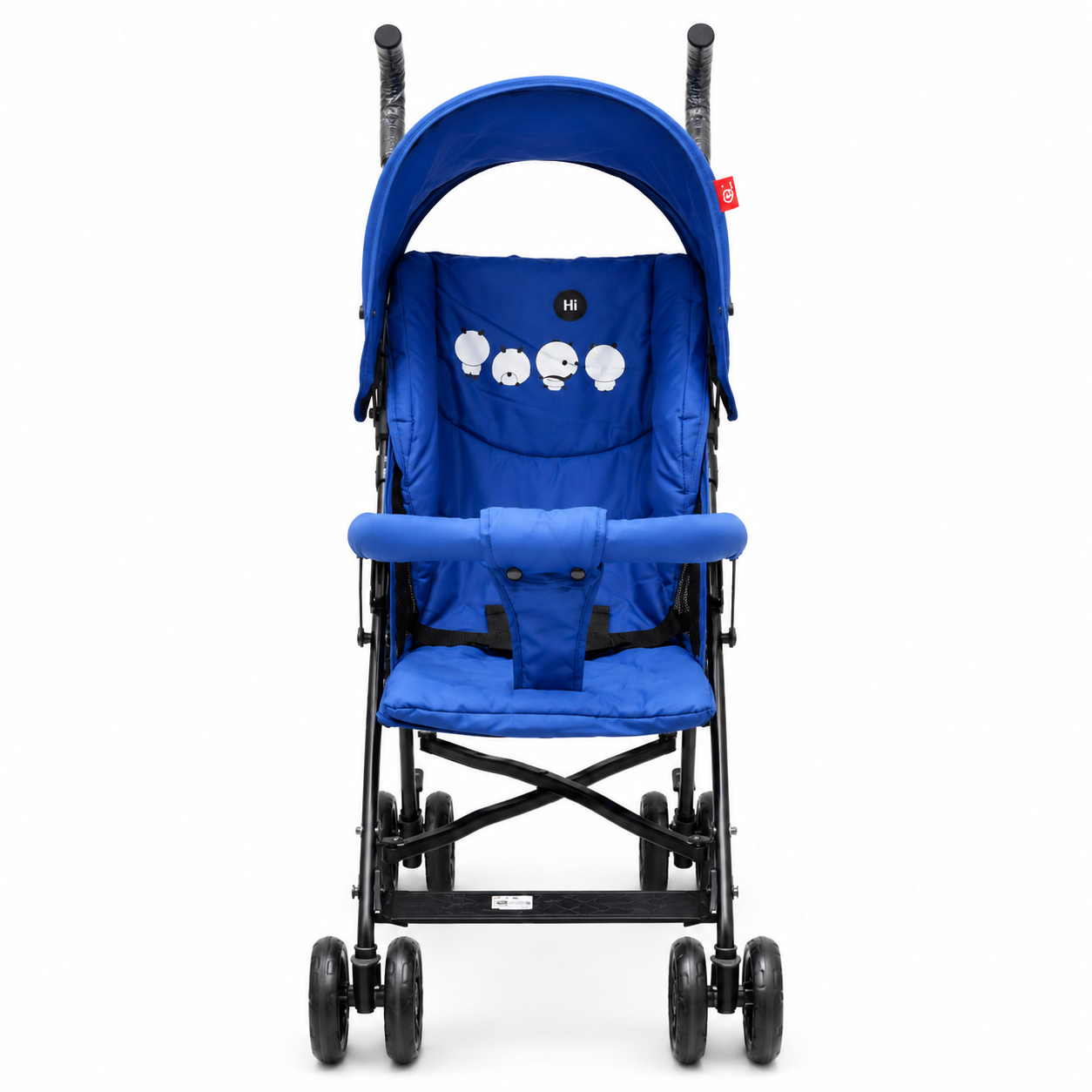 Baby Bear Print Lightweight Stroller Blue