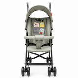 Baby Cartoon Print Lightweight Stroller Grey