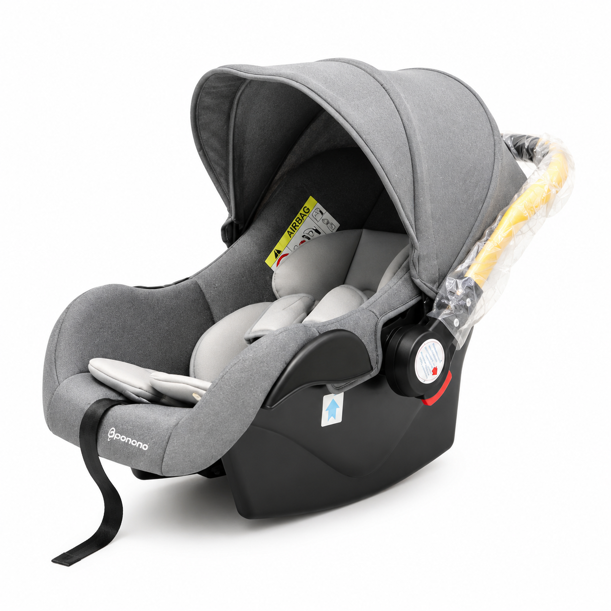 PopuPapa Infant Car Seat Carrier Grey