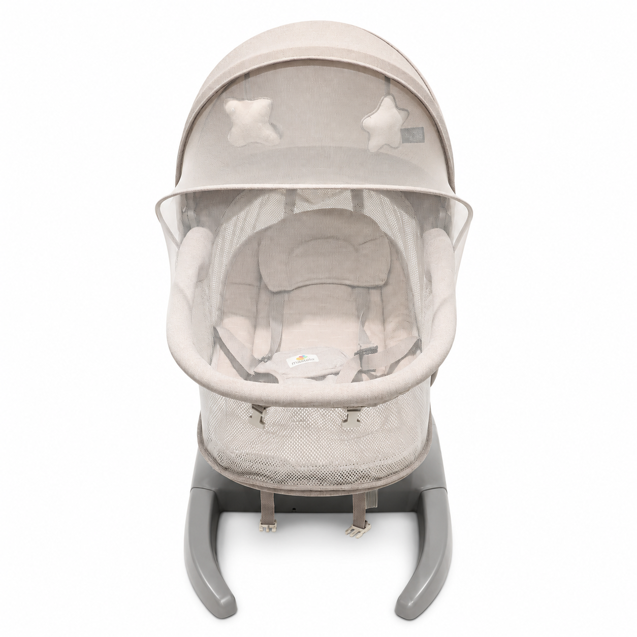 Premium Baby Bassinet with Mosquito Net & Canopy Beige