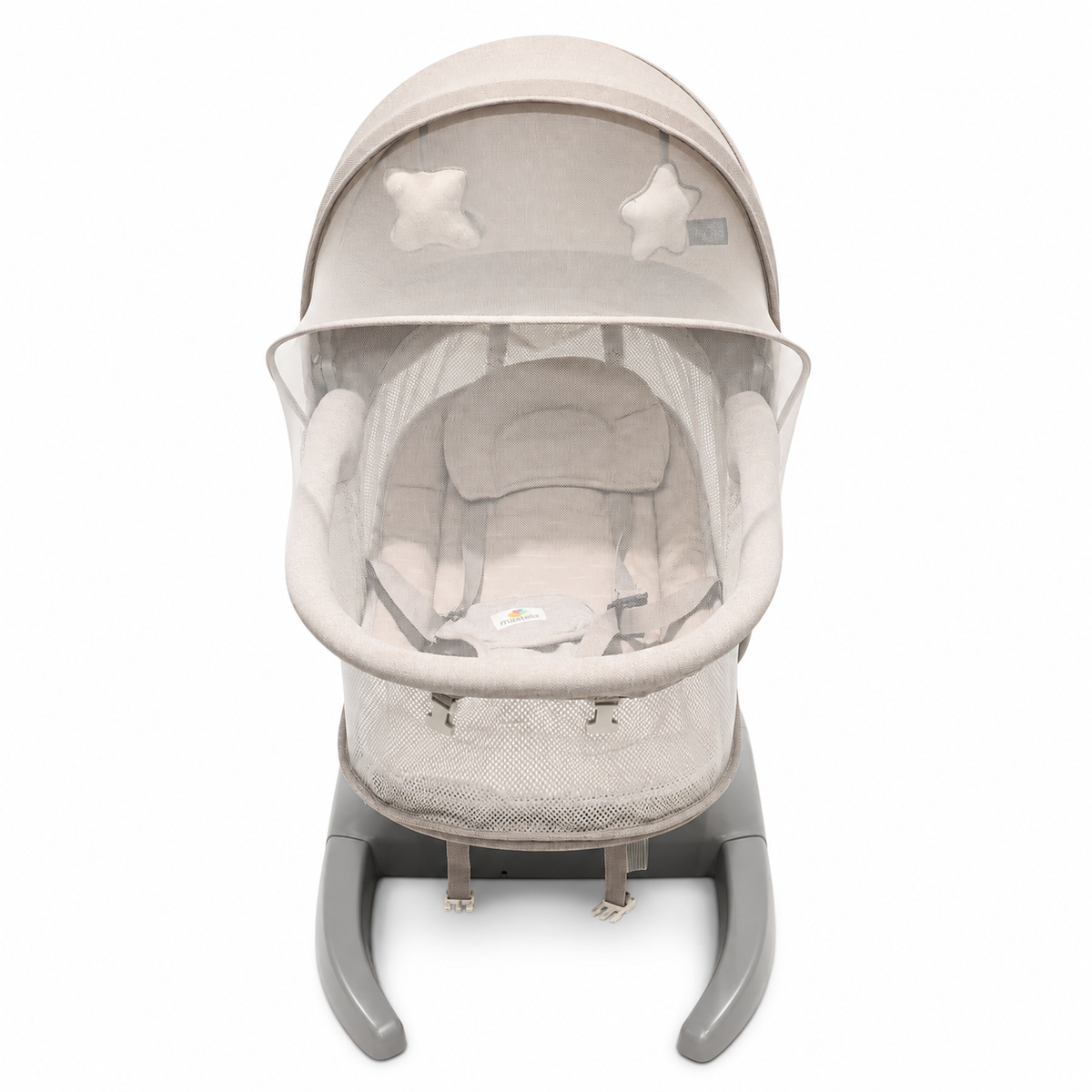 Premium Baby Bassinet with Mosquito Net & Canopy Beige