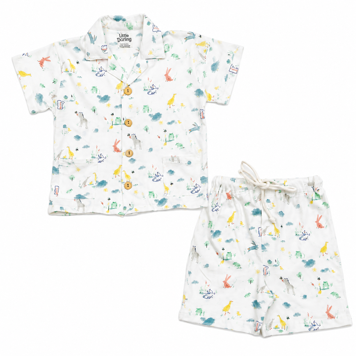 Safari Shirt & Shorts Set | Little Darling