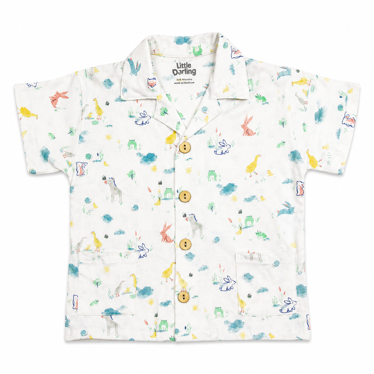 Safari Shirt & Shorts Set by Little Darling