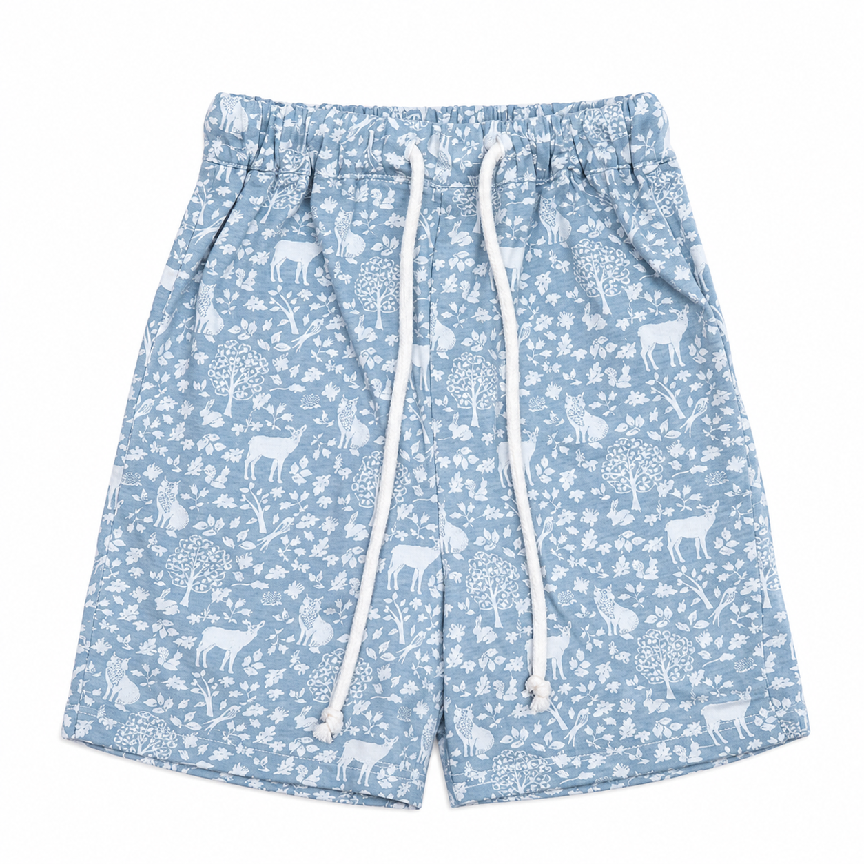 Printed Shirt & Shorts Set Sky Blue by Little Darling