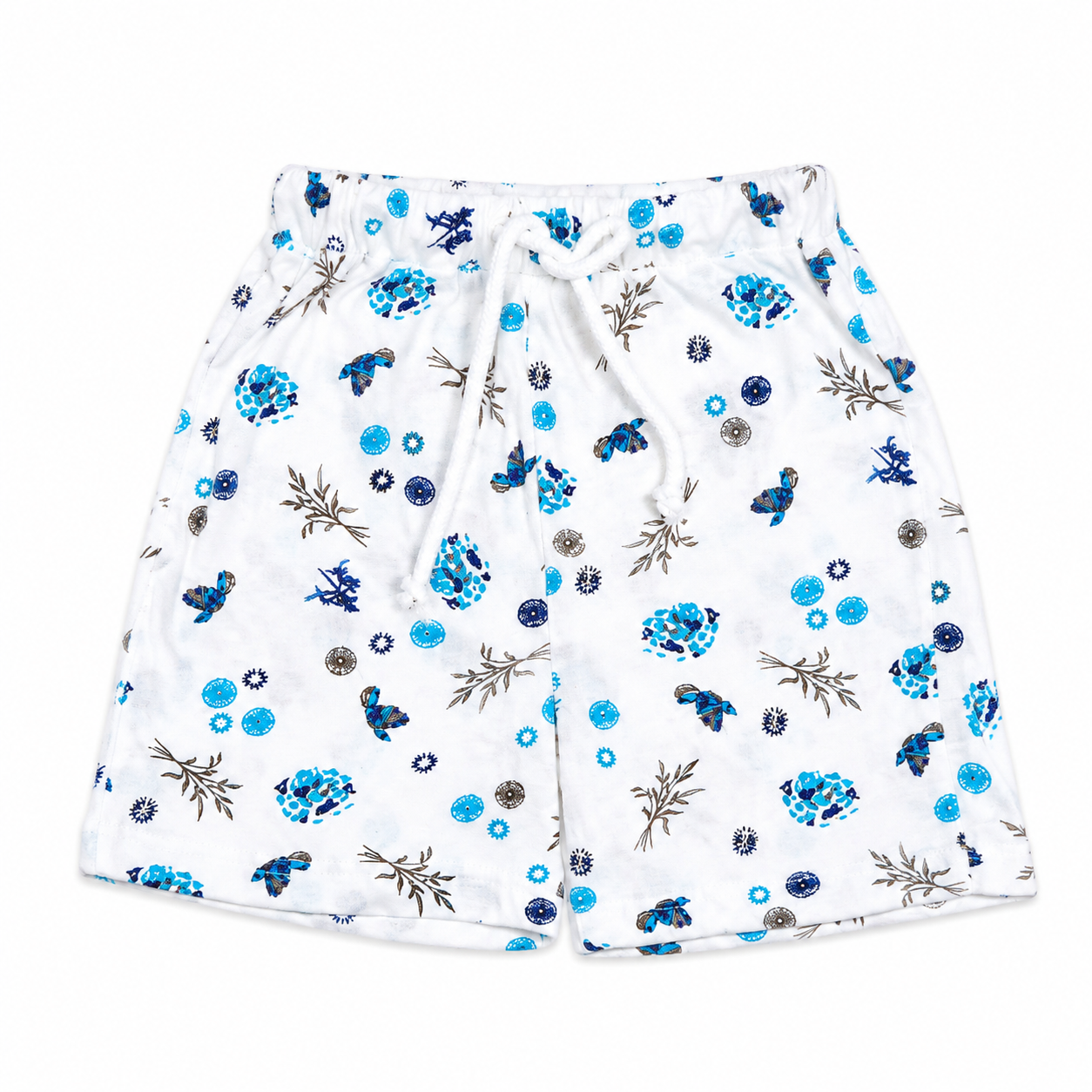 Boys Printed Shirt & Shorts Set White by Little Darling