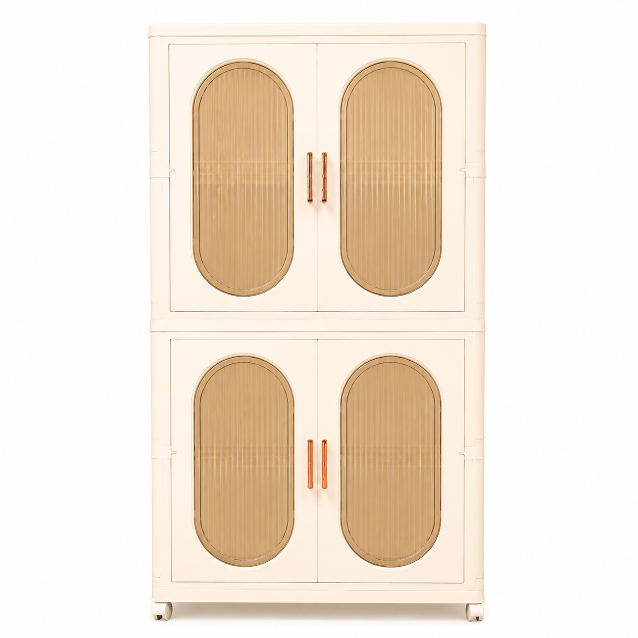 Folding Storage Wardrobe Plastic With Wheels