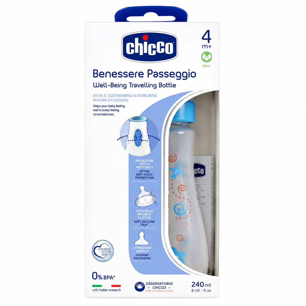 Chicco Well-Being Baby Bottle 240ml