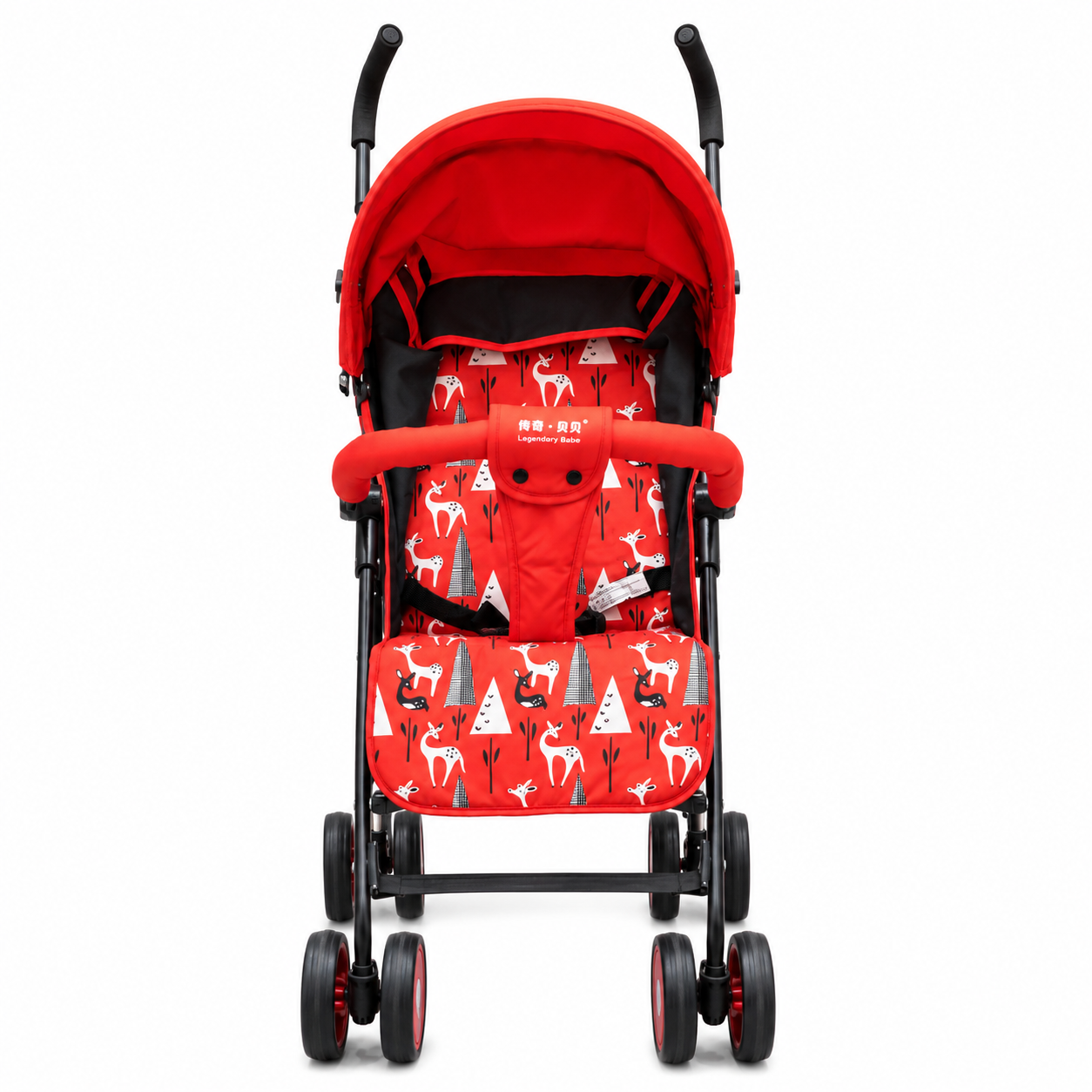 Printed Baby Stroller Red