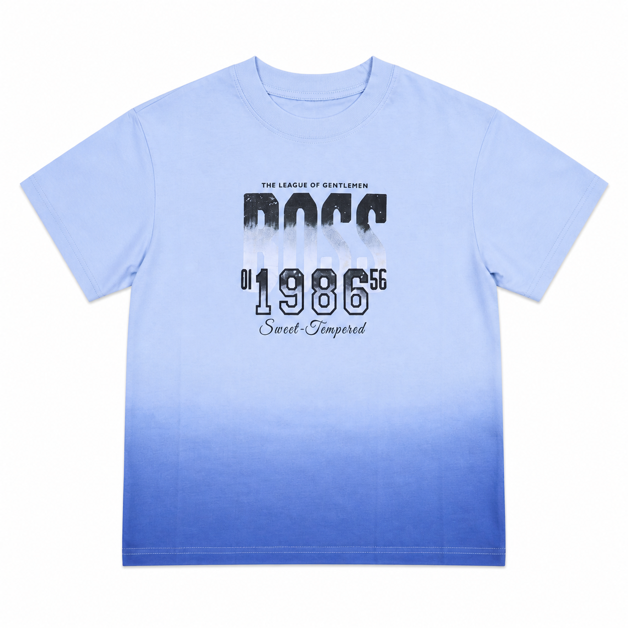 Kids Sage Blue Graphic Casual Summer T-Shirt