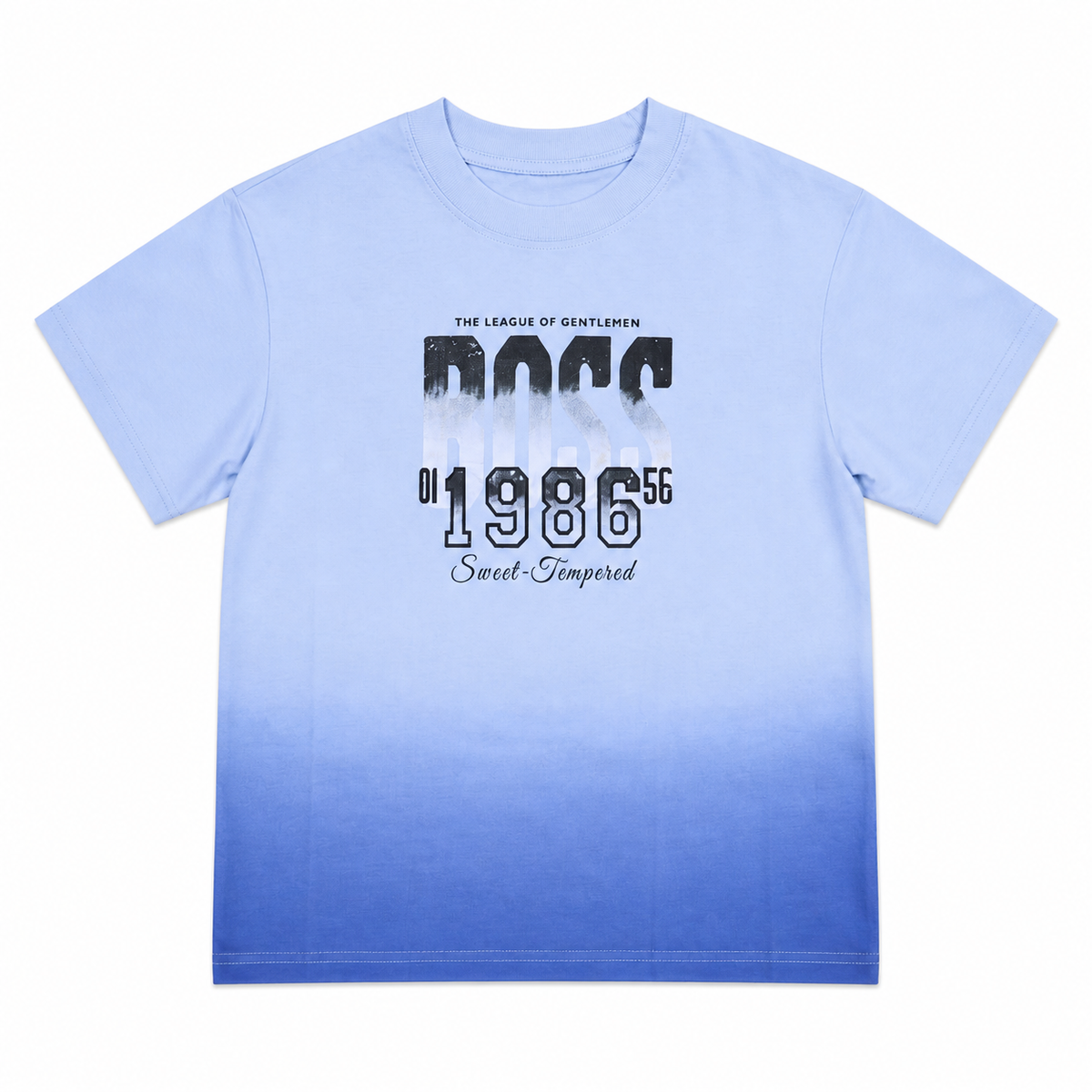 Kids Sage Blue Graphic Casual Summer T-Shirt