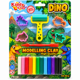 Dino Modelling Clay Set with Roller & Molds
