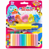 Kiddy Clay Modelling Clay Set 12 Pastel Colors