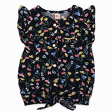 Premium Baby Girls Floral Frill Collar Top