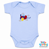 Baby Bodysuit Pk Of 3 Short sleeve Air plane Print | Little Darling