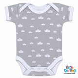 Baby Bodysuit Pk Of 3 Short sleeve Air plane Print | Little Darling