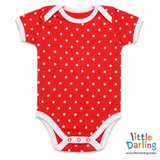 Bodysuit Pack of 3 Half Sleeve Turtle Print | Little Darling