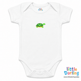 Bodysuit Pack of 3 Half Sleeve Turtle Print | Little Darling