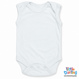 Bodysuit Pack Of 3 Sleeveless White Color | Little Darling
