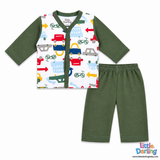 Baby Night Suit Car bycycle Print   | Little Darling