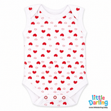 Bodysuit pack of 3 Sleeveless Mummy Daddy | Little Darling