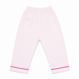 Kids Night Suit Stripes Print Pink