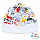 Baby Patch Cap Truck & Car Print | Little Darling
