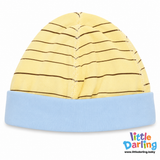 Baby Patch Cap Monkey & Cloud Stripes | Little Darling