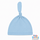 Baby Cap Knotted Sky Blue Color | Little Darling