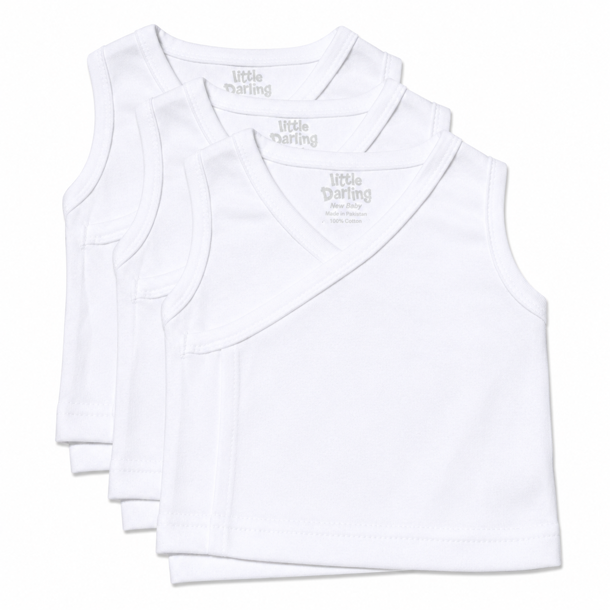 Jockey Vest Pack Of 3 by Little Darling