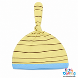 Baby Cap Knotted Monkey & Cloud Stripes | Little Darling