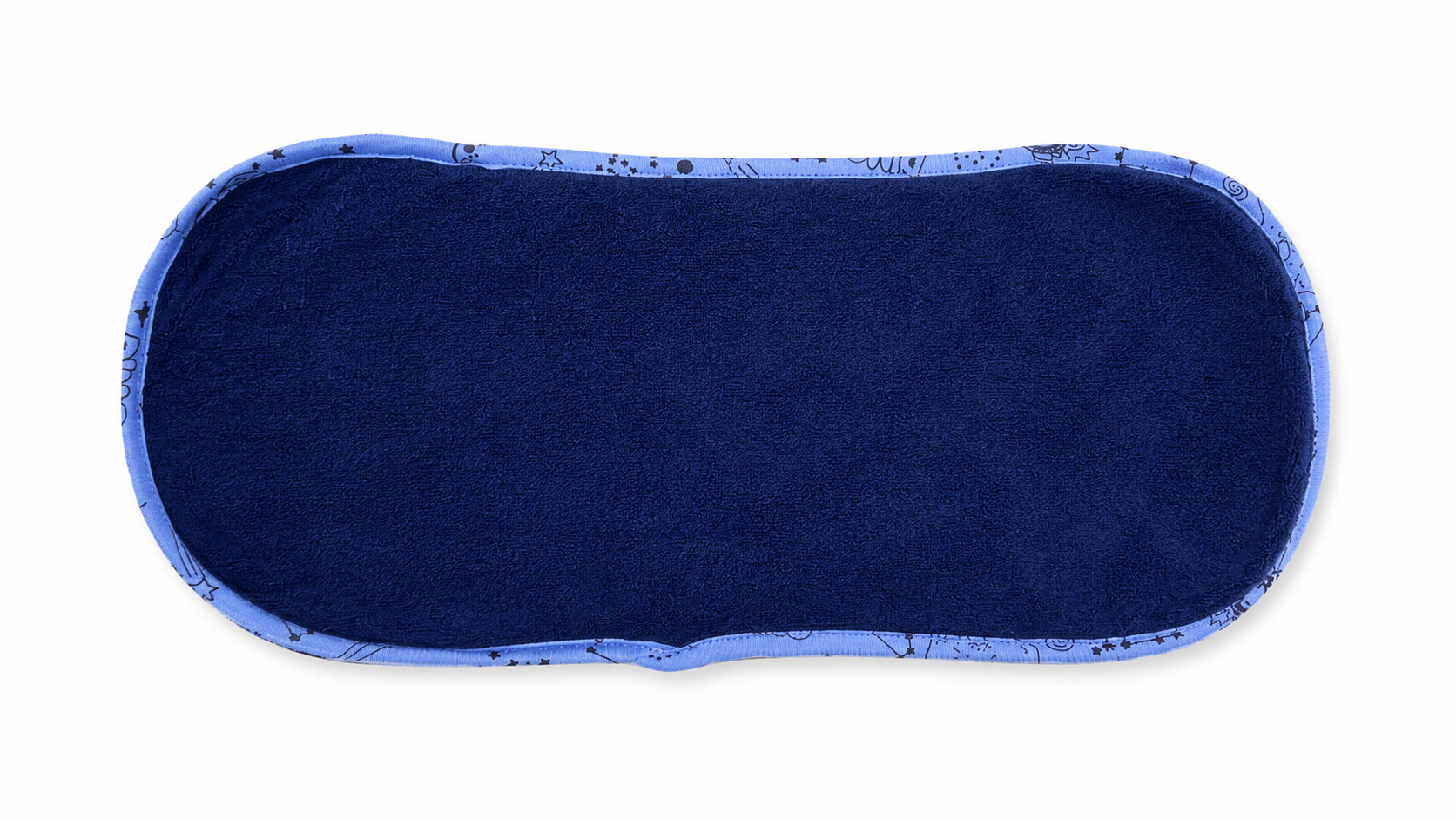 Baby Burp Cloth Terry Towel Navy Blue & Grey Pack of 2 by Little Darling