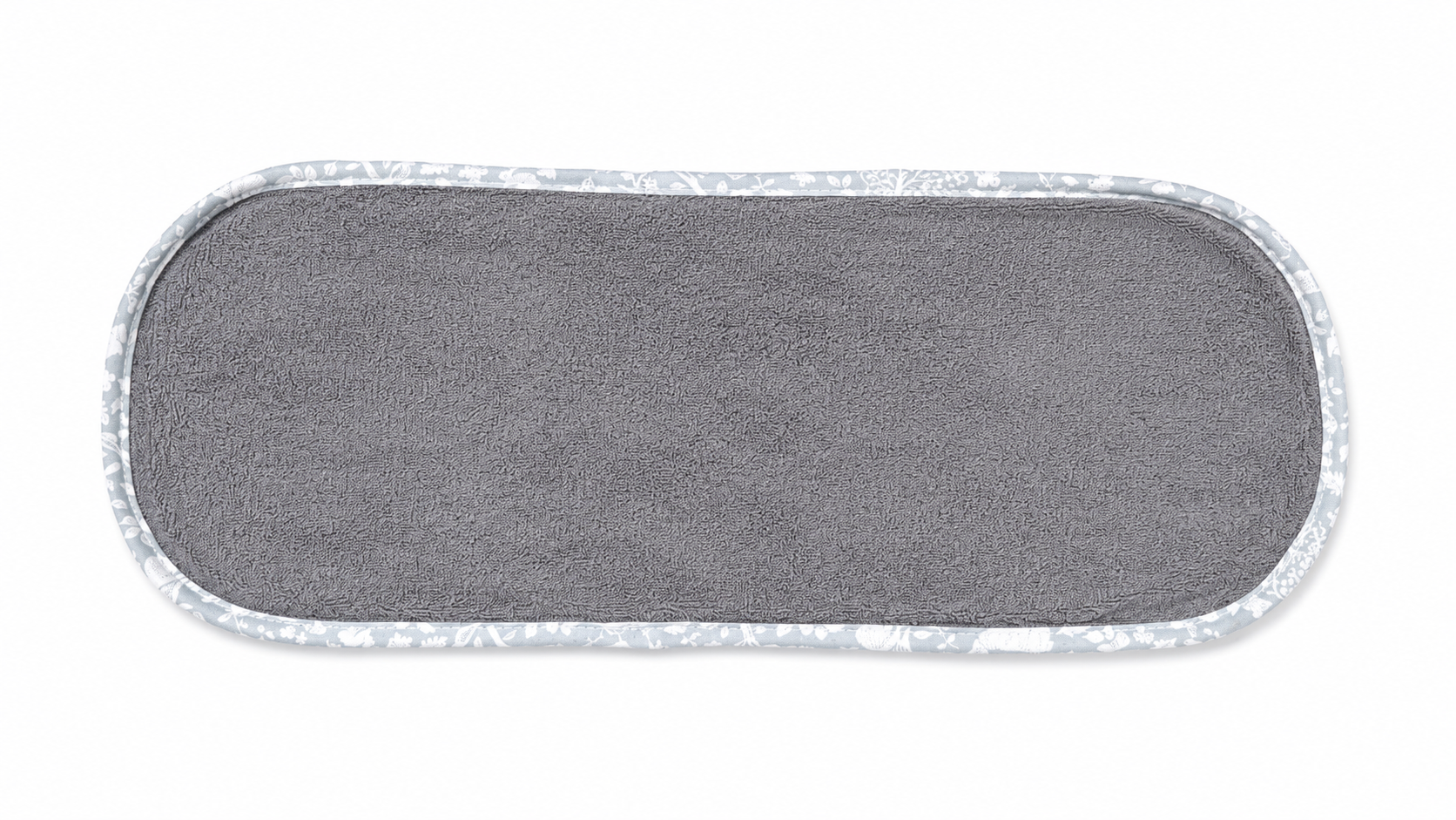 Baby Burp Cloth Terry Towel Navy Blue & Grey Pack of 2 by Little Darling