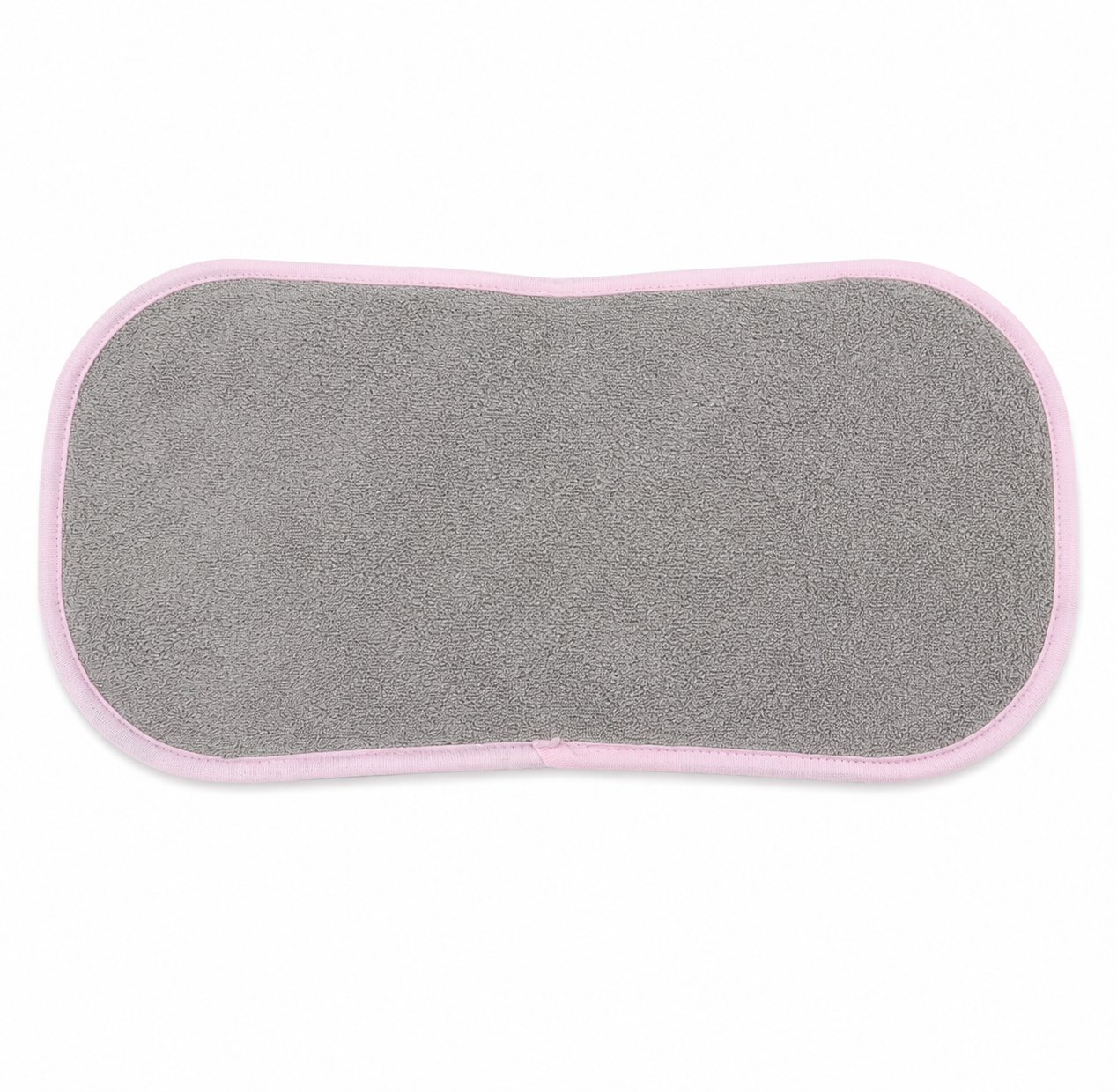 Baby Burp Cloth Terry Towel Pink & Grey Pack of 2 by Little Darling