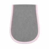 Baby Burp Cloth Terry Towel Pink & Grey Pack of 2 | Little Darling