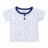 Boys Letter Print T Shirt with Denim Shorts Set | Little Darling