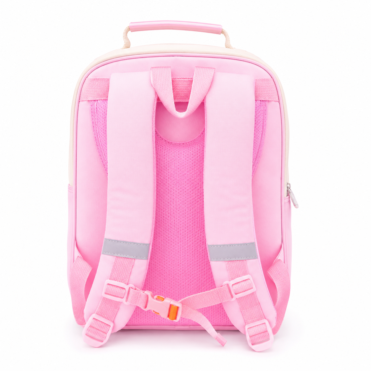Girls Pink Multi Pocket School Backpack