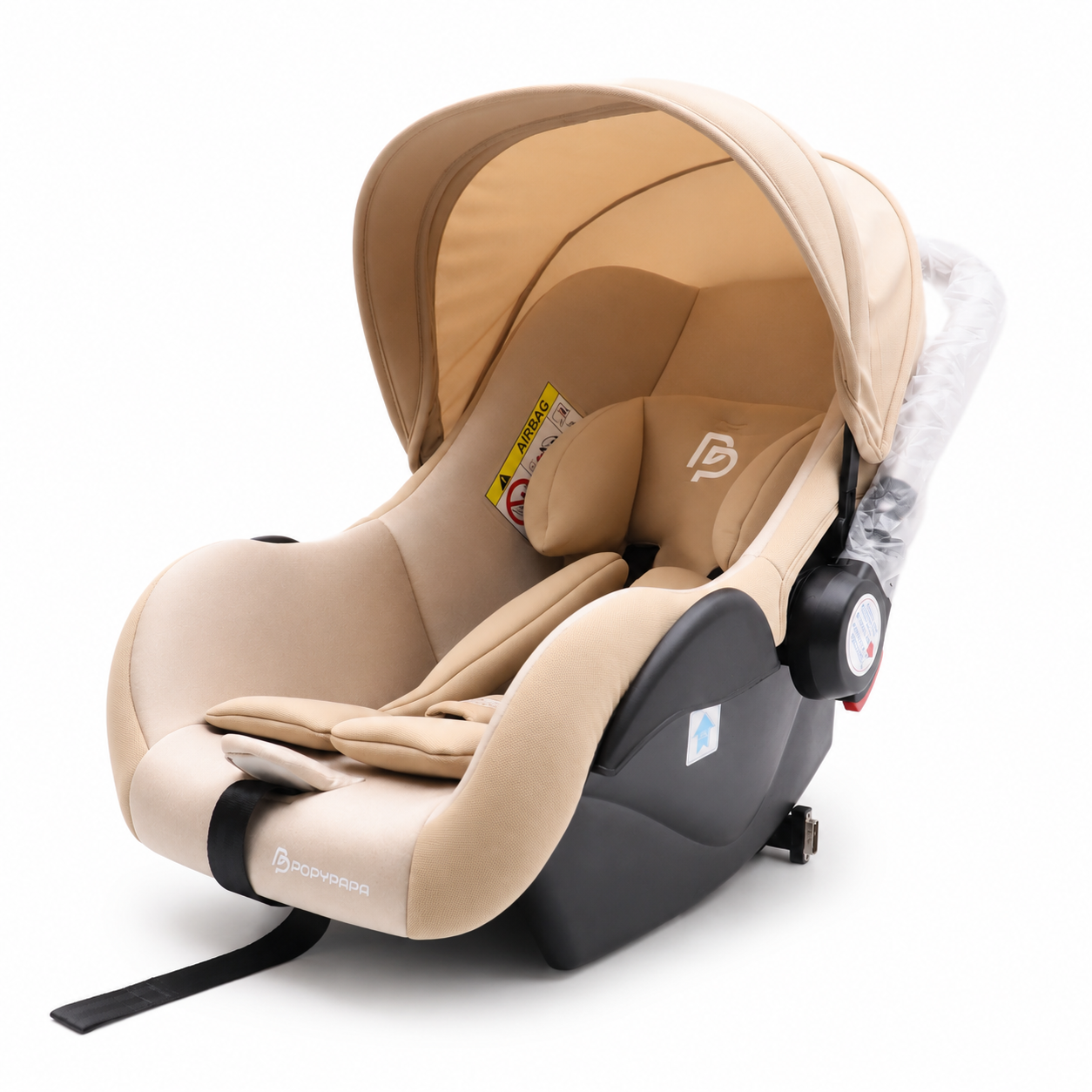 PopyPapa Infant Car Seat Carrier Beige