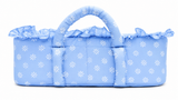 Frill Baby Carry Nest Sky Blue Floral | Little Darling