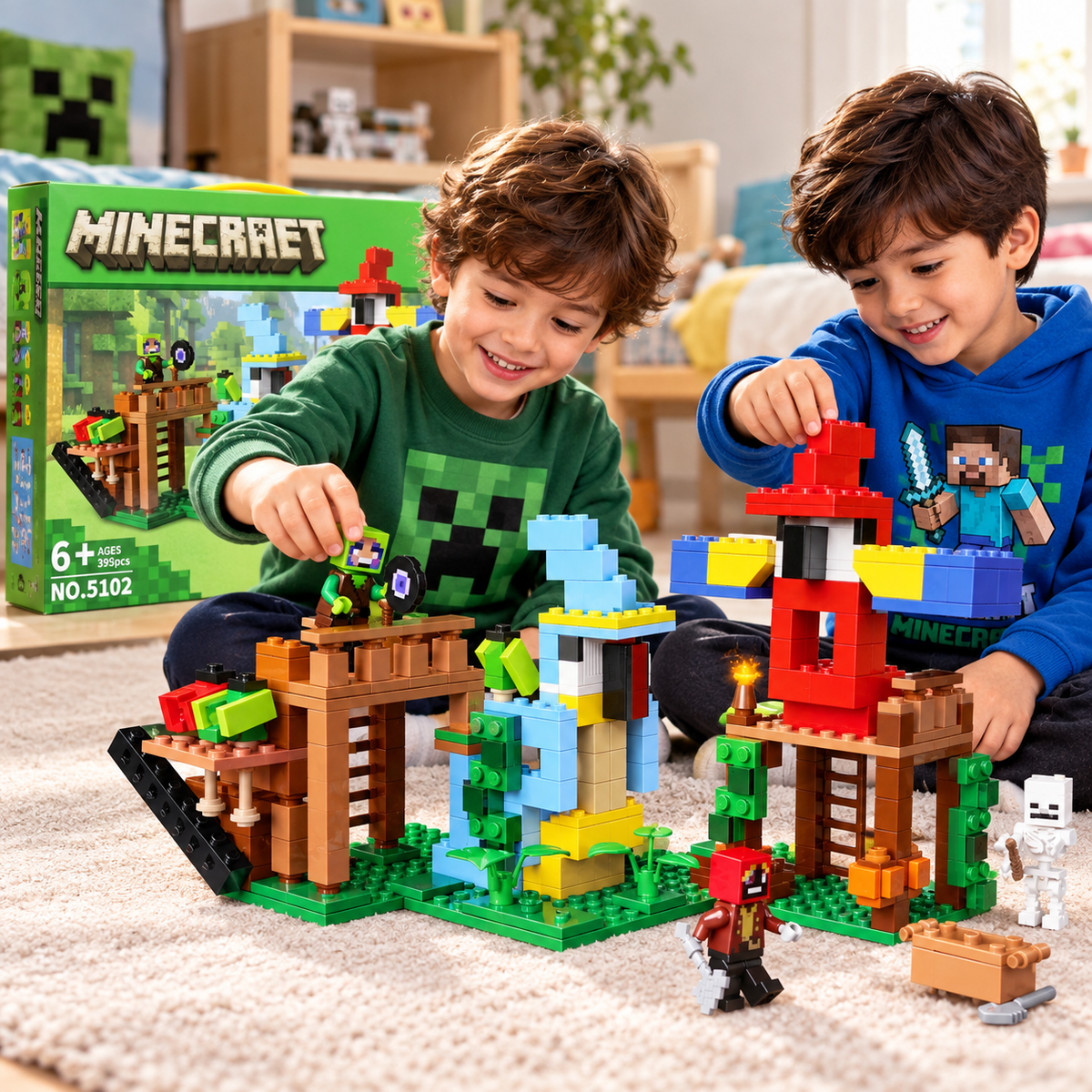 Minecraft 395-Piece Building Blocks Set