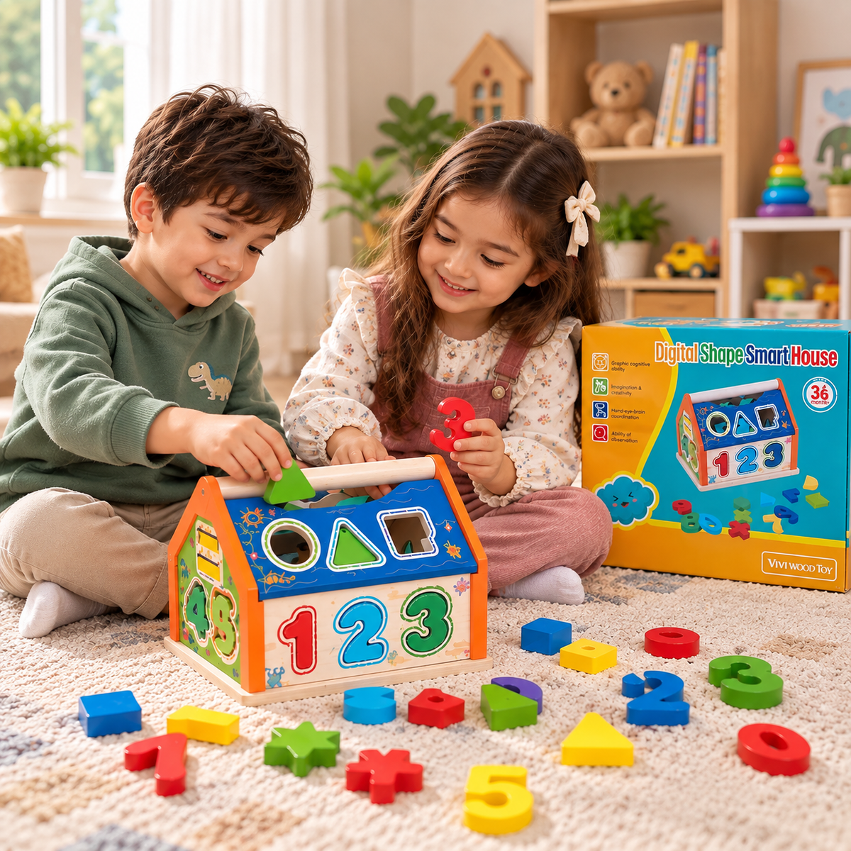 Digital Shape Smart House Educational Learning Toy