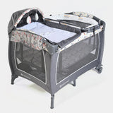 Baby Play Pen with Bassinet and Protective Canopy