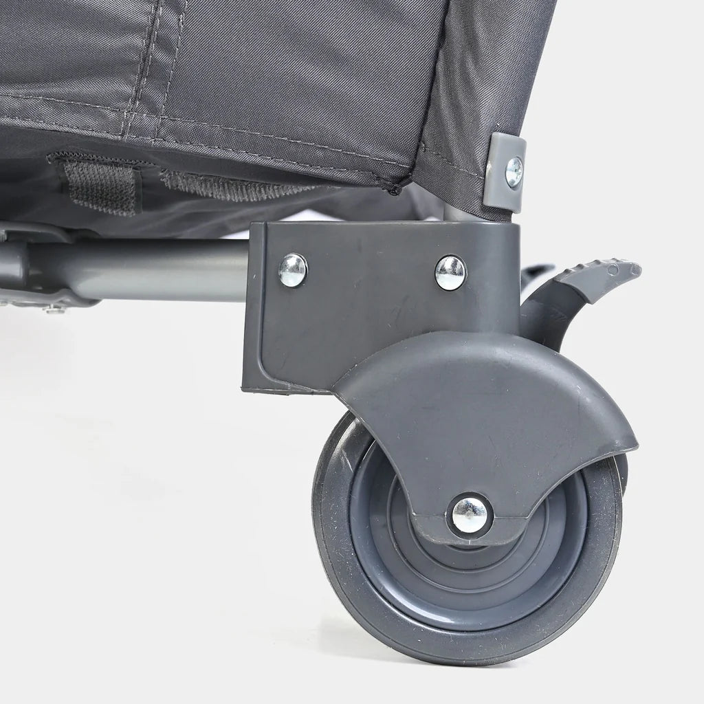 Baby Play Pen with Bassinet and Protective Canopy