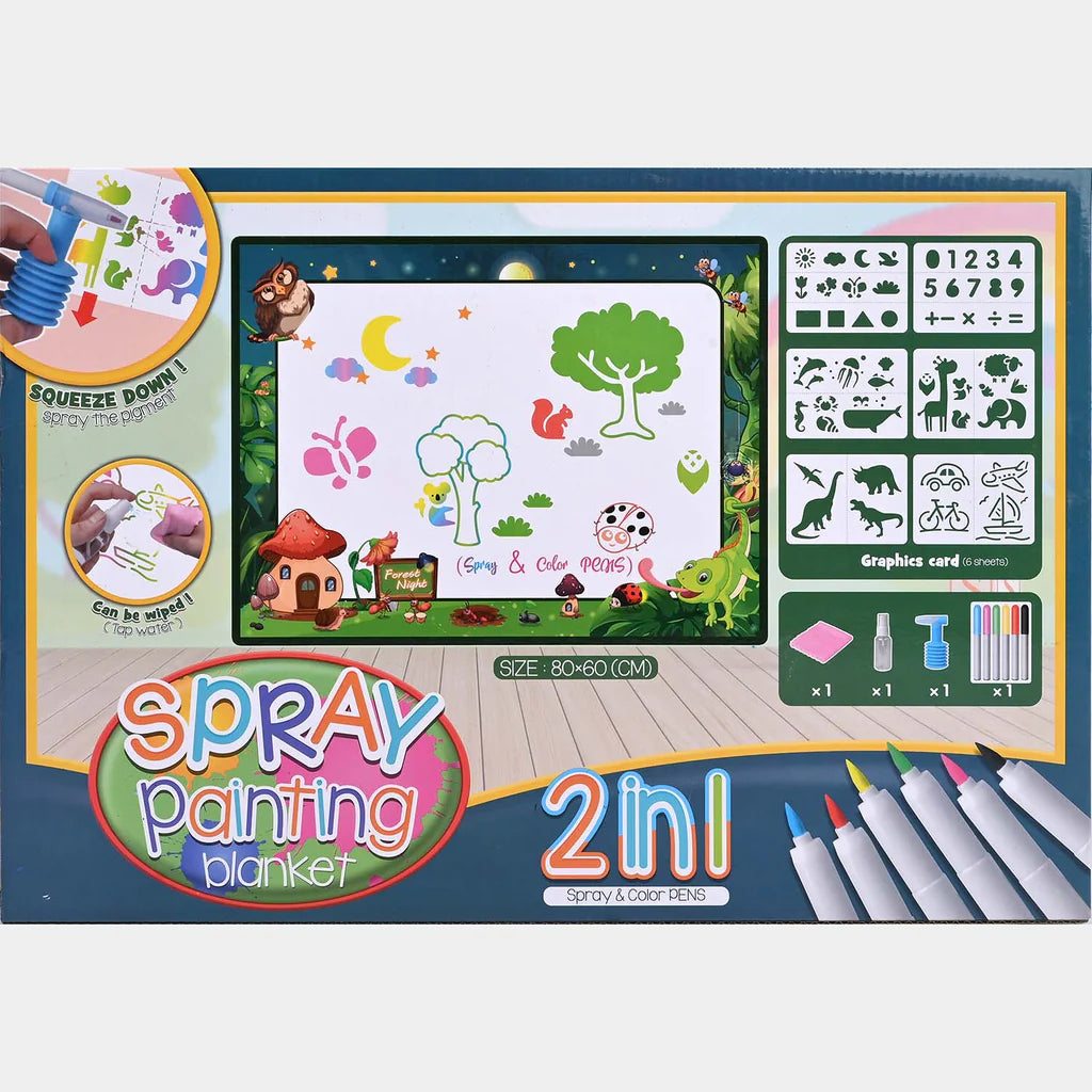2-in-1 Spray Painting Drawing Mat