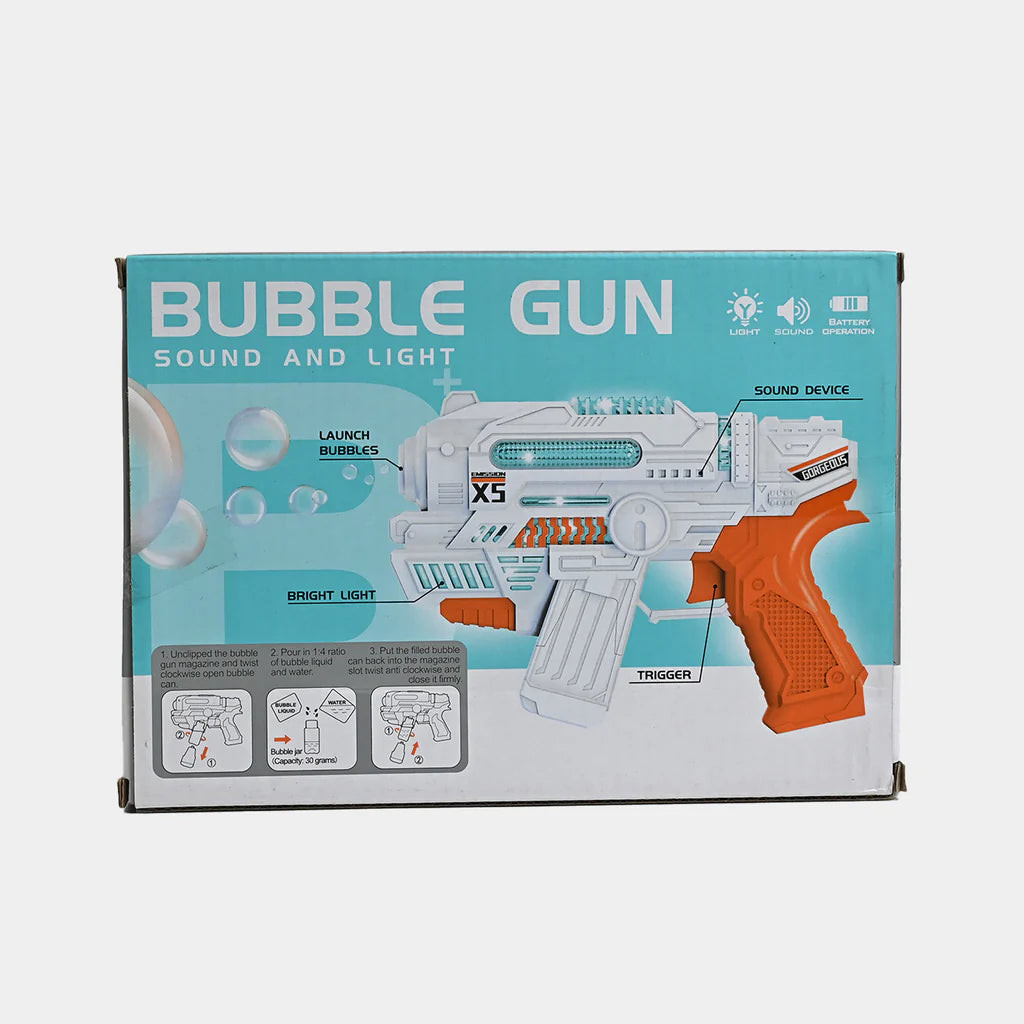Bubble Gun with Sound & Light Effects