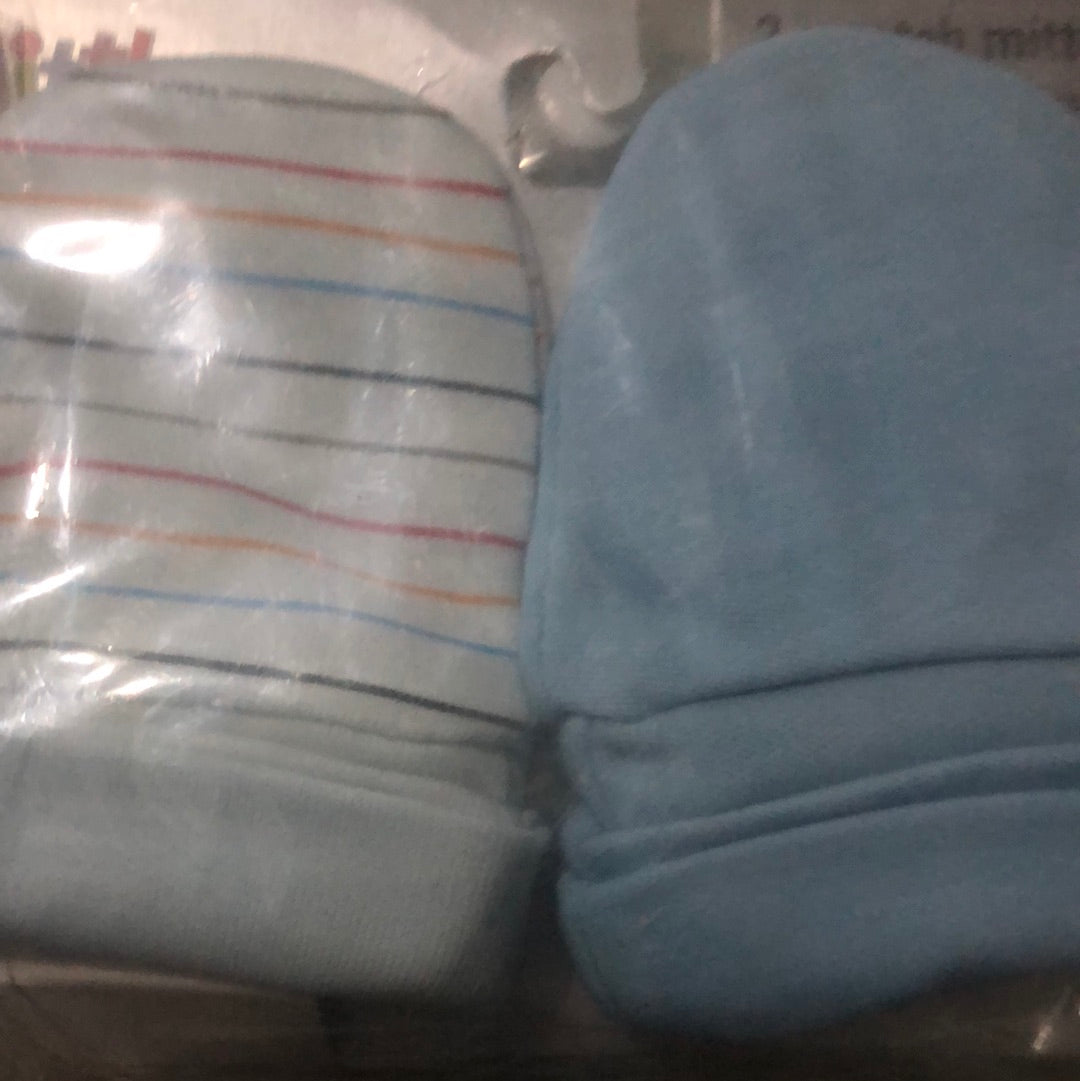 Baby mitten truck and car print