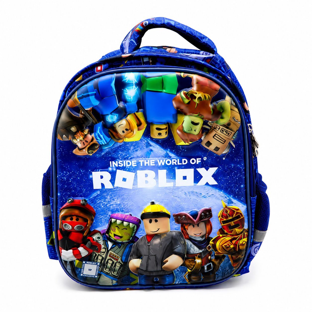 Kids Roblox School Backpack Blue
